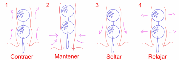Ejercicios Kegel para la incontinencia, con Bolas Chinas
